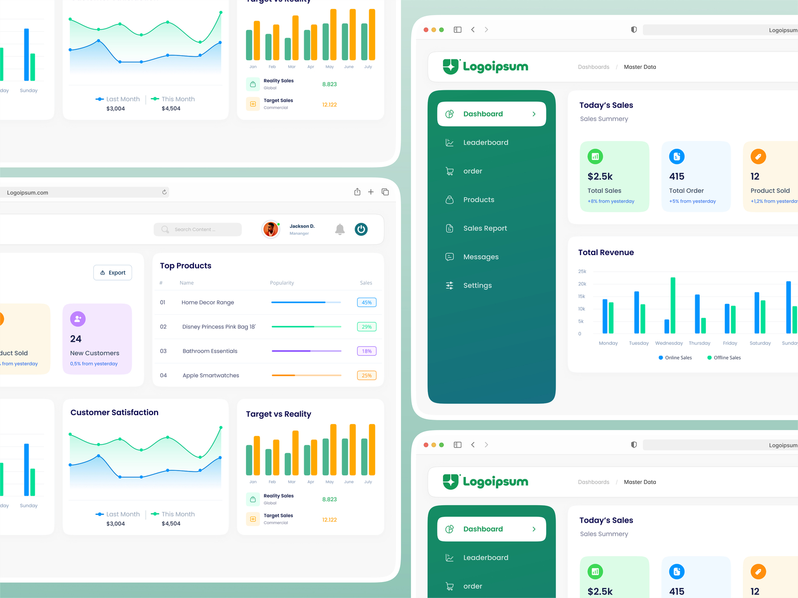 Admin Dashboard Design