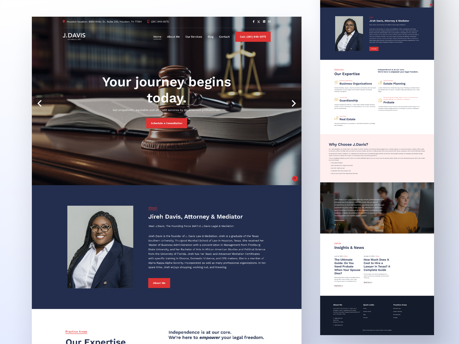 jDavis Law – Attorney Website Development