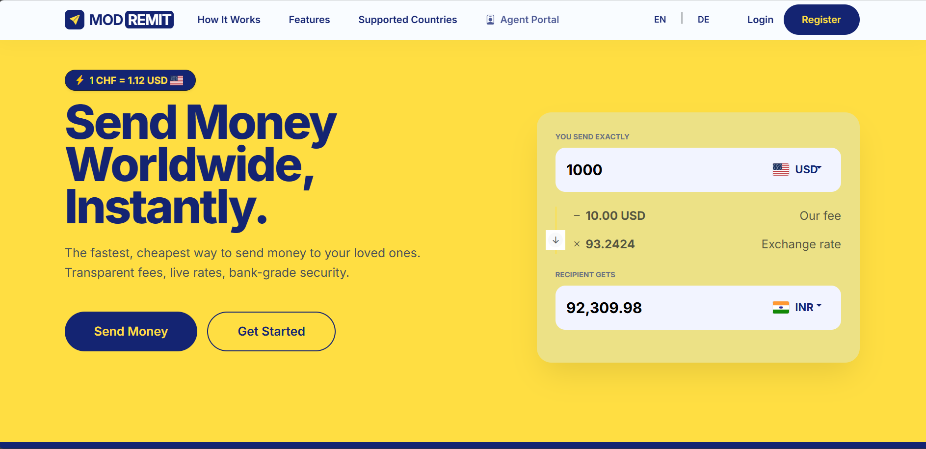 Modremit – Remittance App